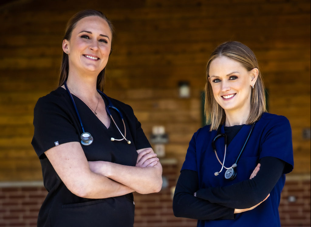 Dr. Karis Tekwani of Clarendon Hills and Dr. Kate Paquette of Hinsdale