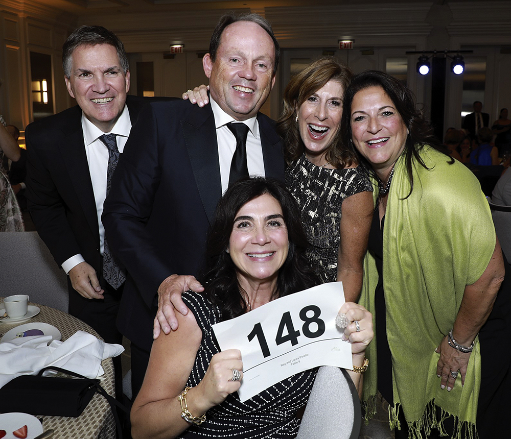 David Morrissey, Ray Pirrello, Caron Lizzadro, Christina Morrissey and Laura Pirrello (seated)