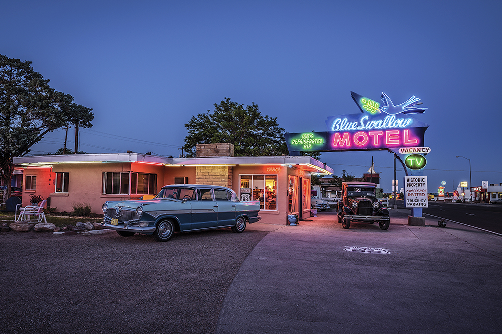The Blue Swallow Motel in Tucumcari, NM