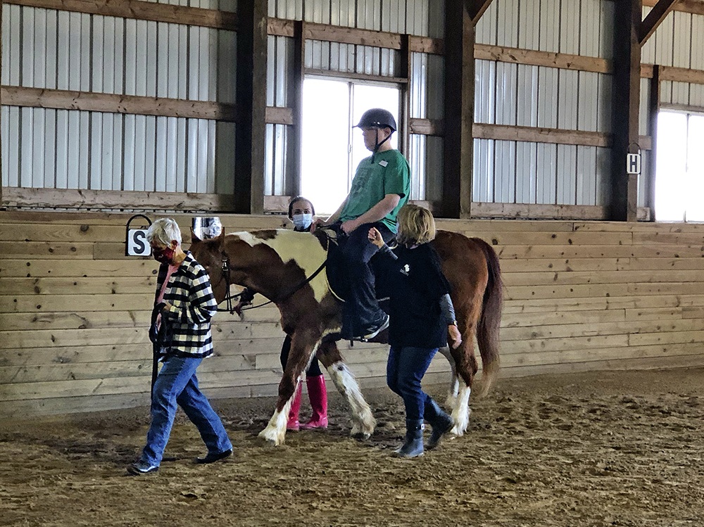 Canopy program participants take part in specialized equine therapy through Christine's Dream Equine Program. The program is led by an experienced PATH International-certified instructor and supported by caring volunteers.