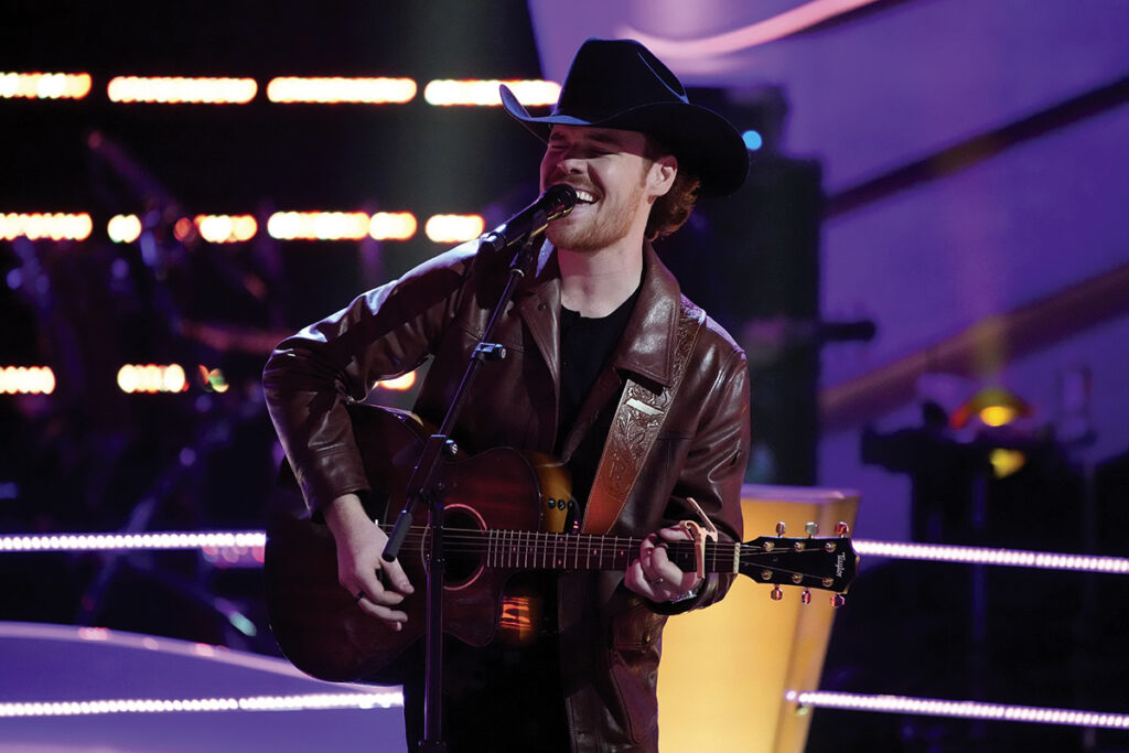 THE VOICE -- "The Battles Part 5" Episode 2611 -- Pictured: Tate Renner -- (Photo by: Casey Durkin/NBC)