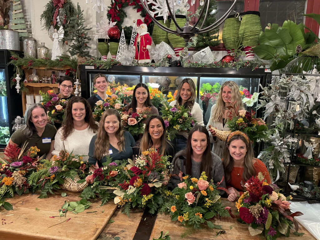 Photo-1-Thanksgiving-floral-arrangement-class-at-Carousel-Flowers-by-Shamrock-Garden-Florist-scaled-2