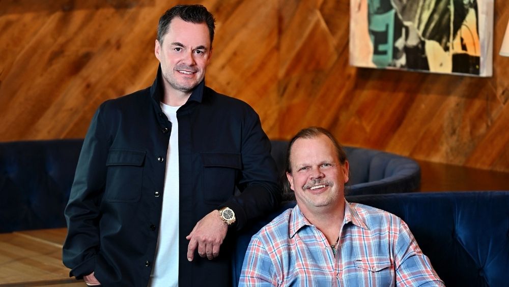 Restaurateurs and longtime business partners Todd Davies and Tim Canning have helped shape the evolution of downtown Downers Grove through a growing collection of hospitality concepts built on community.
<i>Photo by Victor Hilitski</i>