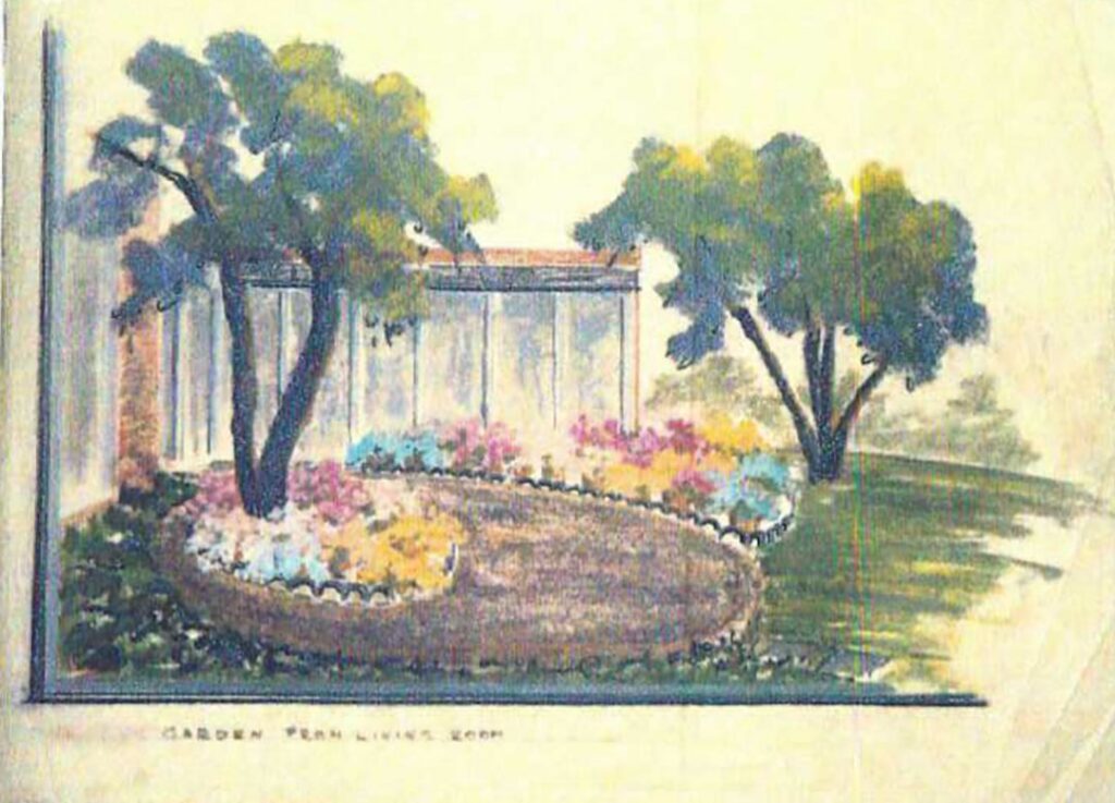  Kuh's watercolor landscape plans are works of art in themselves.