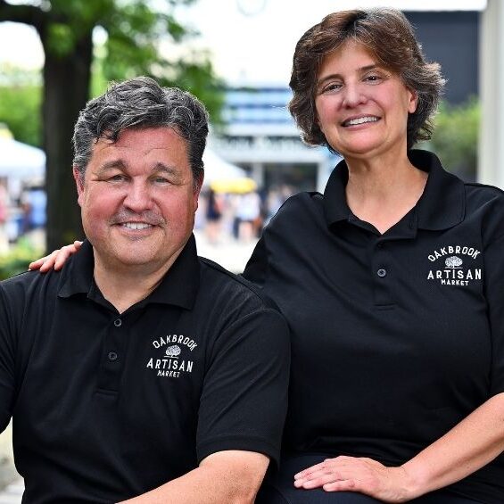 Jonathan and Lynna Smith founded the Oak Brook Artisan Market in 2019, creating a destination that celebrates local makers, artists, and small businesses.
<br><i>Photo by Victor Hilitski</i>