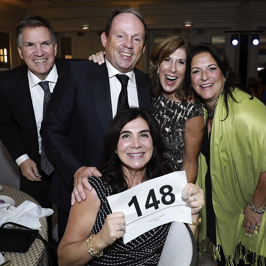 David Morrissey, Ray Pirrello, Caron Lizzadro, Christina Morrissey and Laura Pirrello (seated)