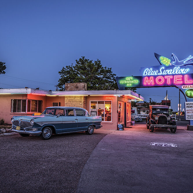 The Blue Swallow Motel in Tucumcari, NM